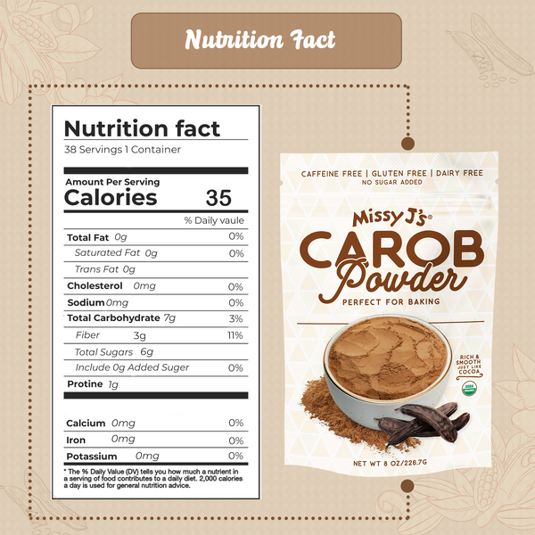 Missy J’s Organic Roasted Carob Powder