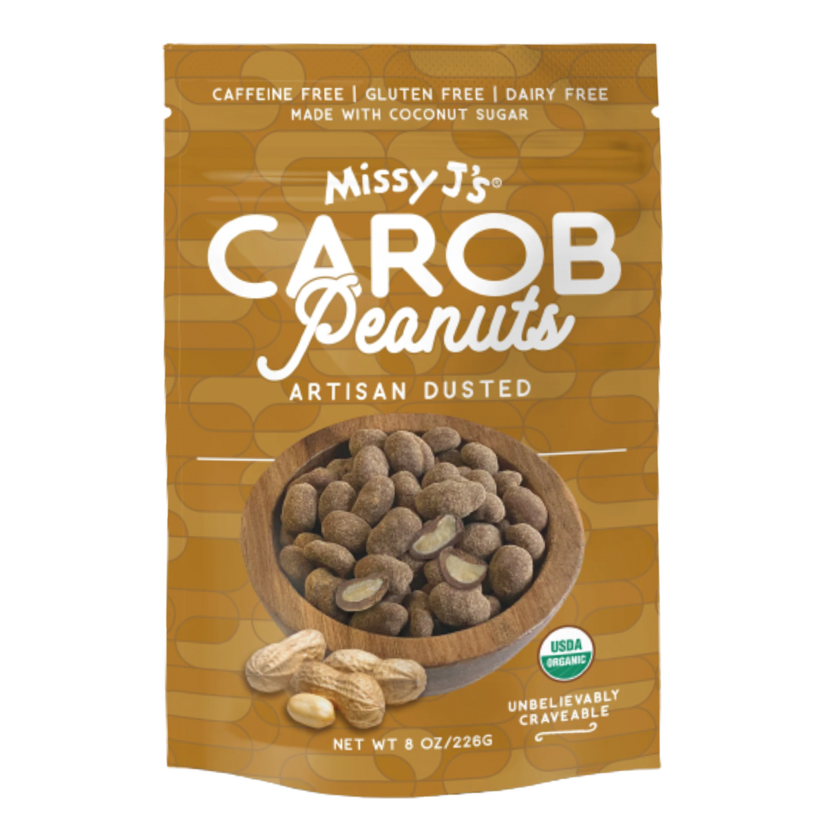 Organic Carob Covered Peanuts 8oz. | Missy J's