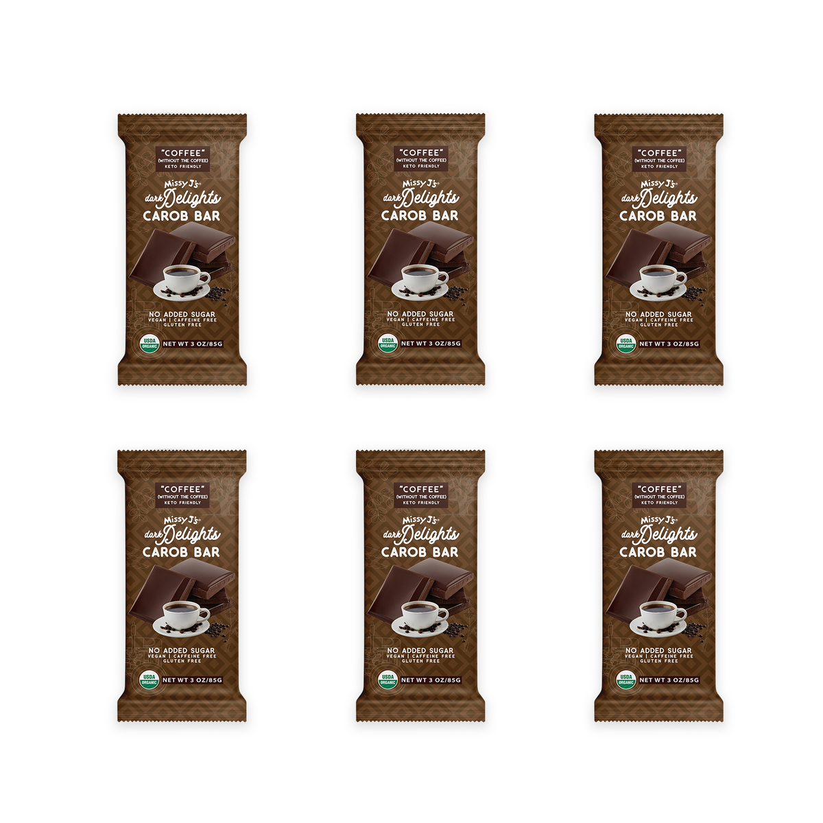 Dark Delights Unsweetened Coffee Candy Bar