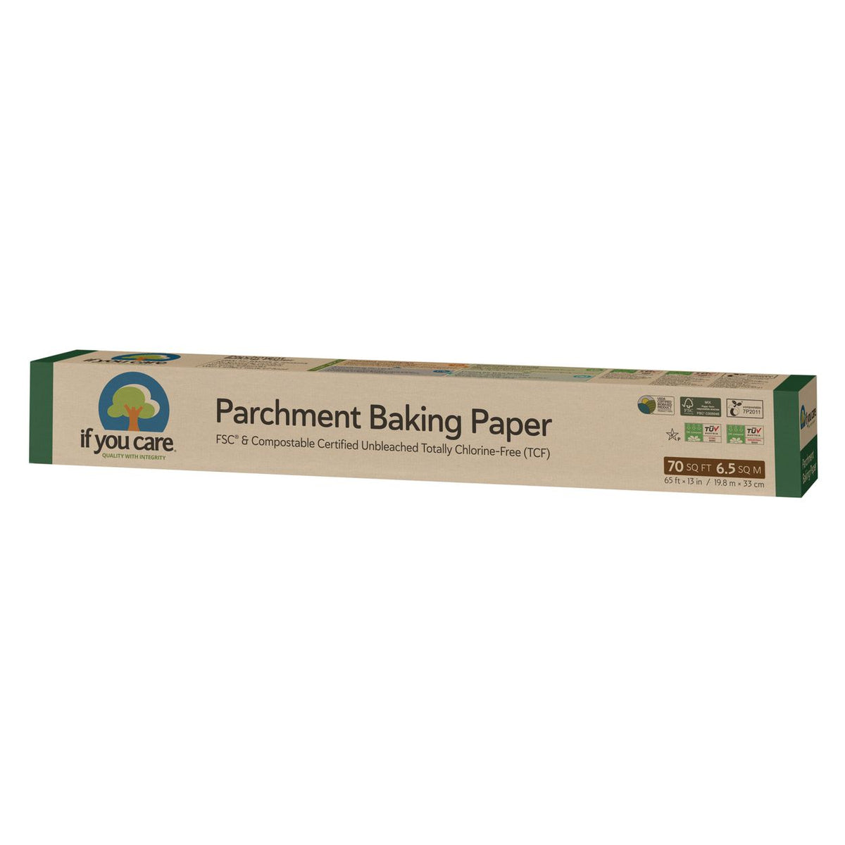 If You Care Unbleached Chlorine-Free Parchment Baking Paper 70 sq