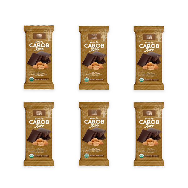 Missy J's Organic Carob Peanut Butter Quinoa Crunch Candy Bar-2, 6, 12pk