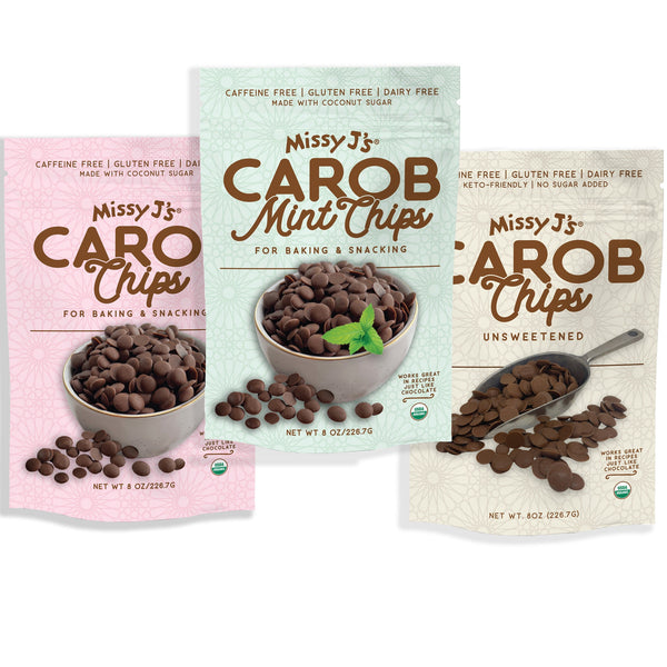 3 pack Carob Chips Sampler