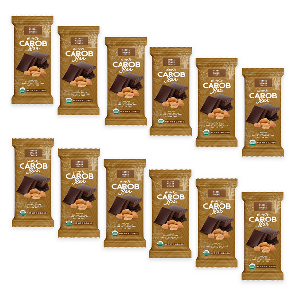 Missy J's Organic Carob Peanut Butter Quinoa Crunch Candy Bar-2, 6, 12pk