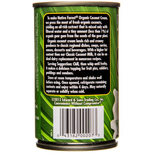Native Forest Coconut Cream, Unsweetened, Organic