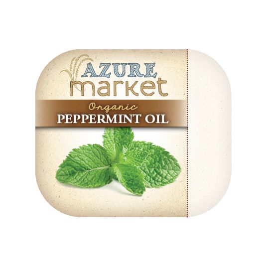 Azure Market Organics Peppermint Oil, Organic,  2 oz.