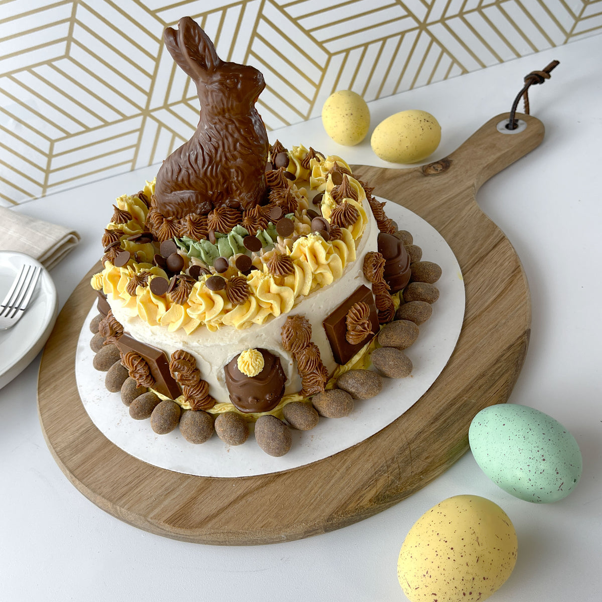 CAROB EASTER BUNNY CAKE Missy J's