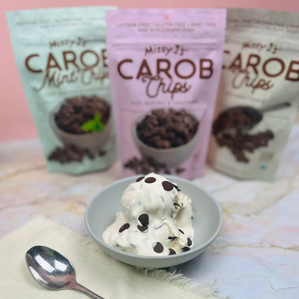 CAROB CHIP ICE CREAM