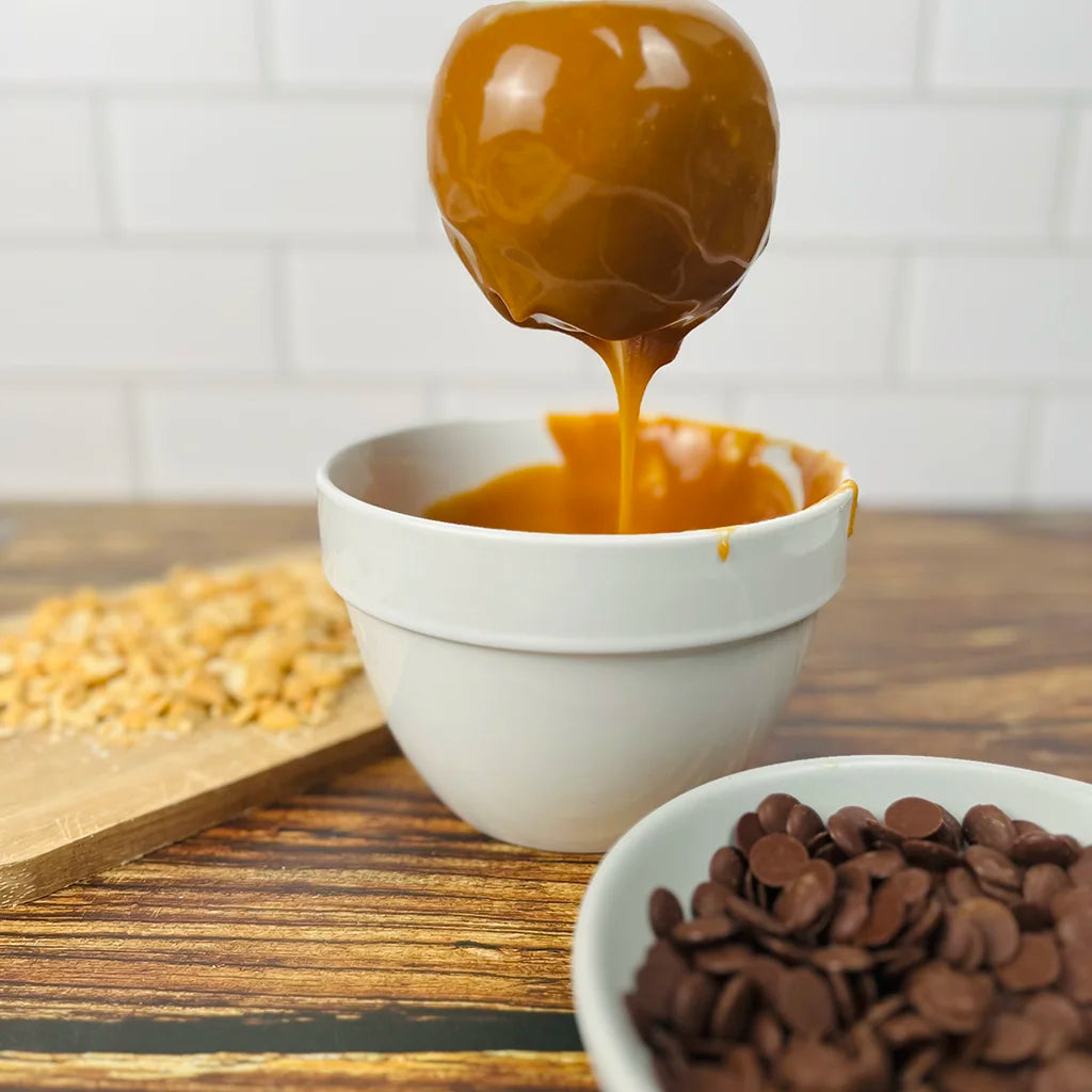 CAROB CARAMEL APPLES