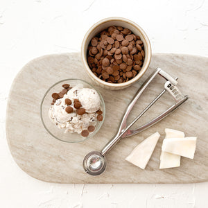 Vanilla Carob Chip Vegan “ice cream”