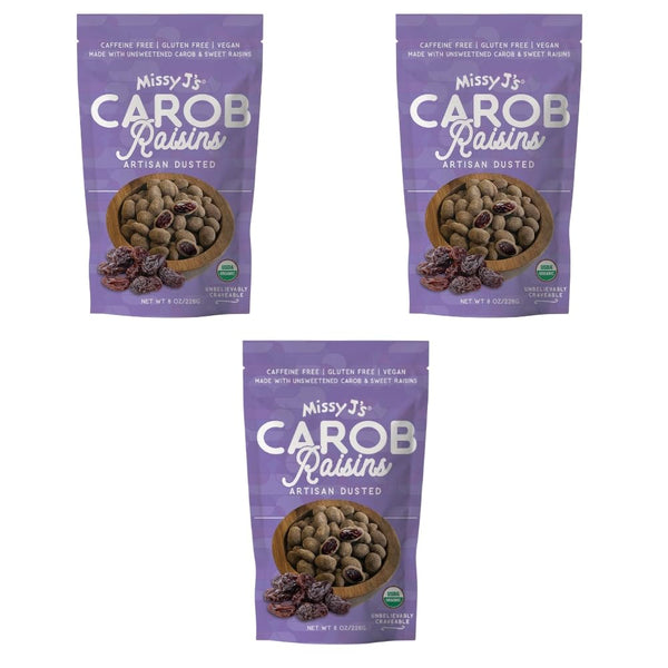 Missy J's Organic Carob Covered Raisins 8oz.