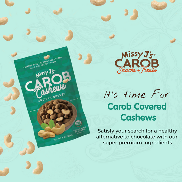 Missy J's Organic Carob Covered Cashews 8oz.