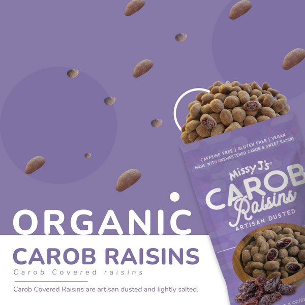 Missy J's Organic Carob Covered Raisins 8oz.