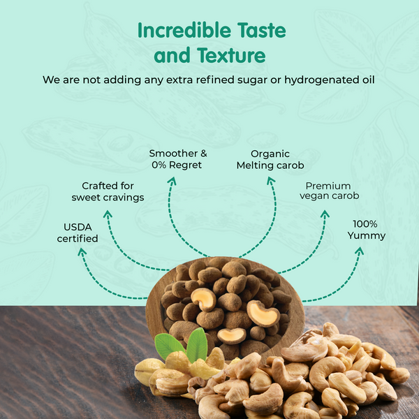 Missy J's Organic Carob Covered Cashews 8oz.
