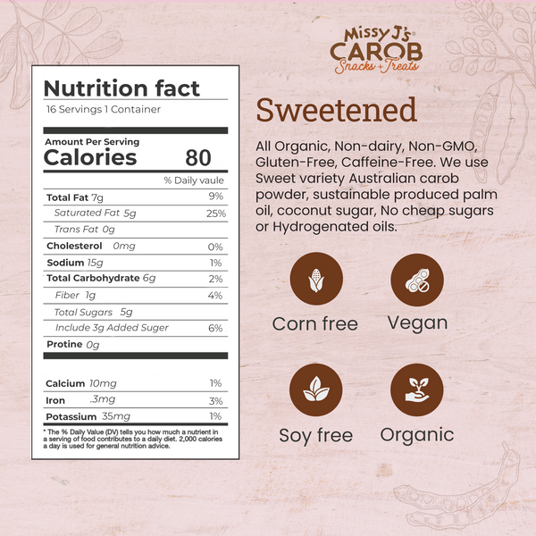 Missy J’s Organic Carob Chips, 8oz