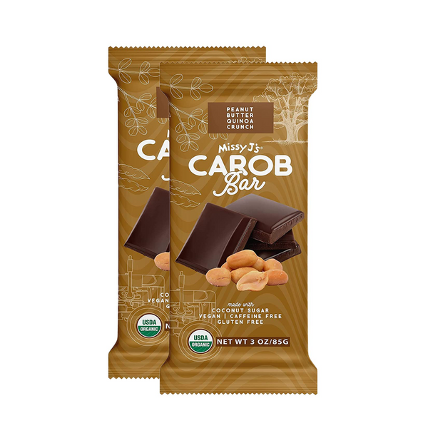 Missy J's Carob Peanut Butter Quinoa Crunch Candy Bar-2, 6, 12pk
