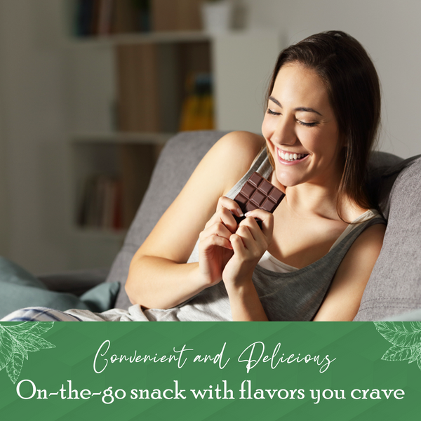 Missy J's Organic Carob Dark Delights Unsweetened Mint Candy Bar- 2, 6, 12pk