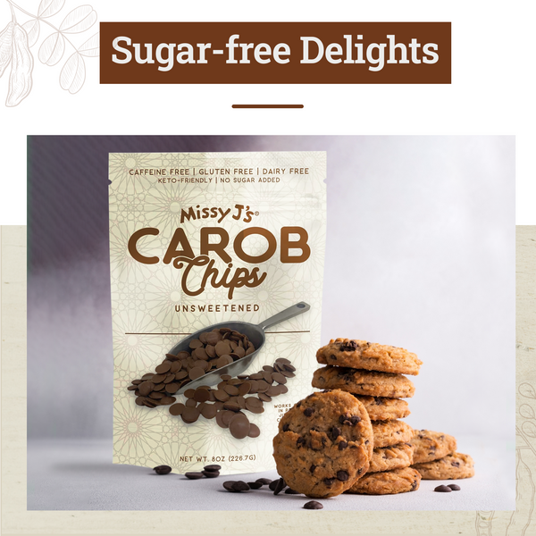 Missy J’s Organic Unsweetened  Carob Chips, 8oz