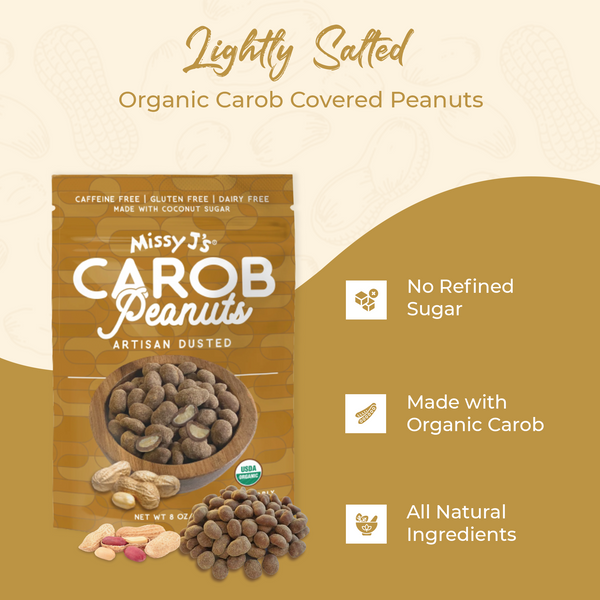 Missy J's Organic Carob Covered Peanuts 8oz.