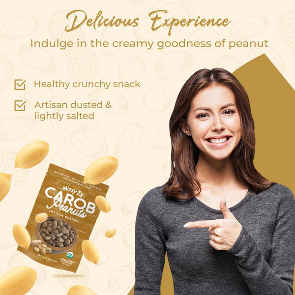 Missy J's Organic Carob Covered Peanuts 8oz.