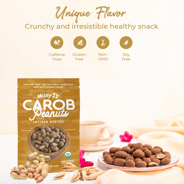 Missy J's Organic Carob Covered Peanuts 8oz.