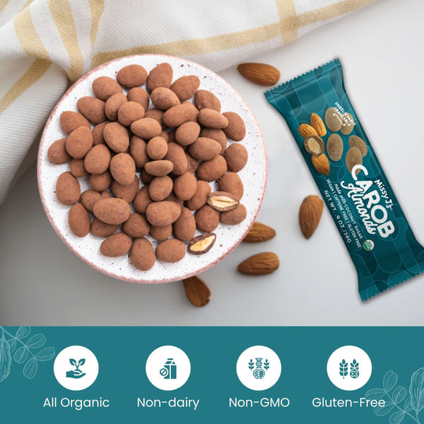 Missy J's Organic Carob Covered Almonds .9 oz.