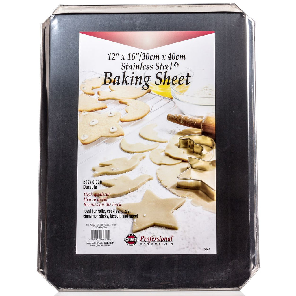 Norpro Stainless Steel Cookie Baking Sheet, 14X12 3861