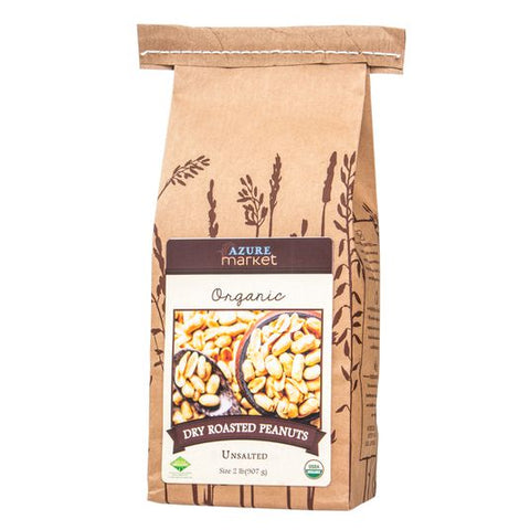 Peanuts, Dry Roasted, No Salt, Organic