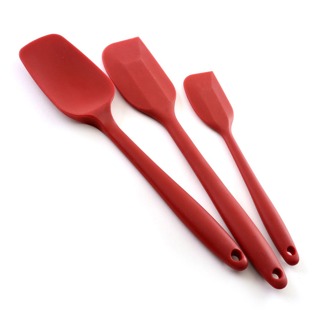 Norpro Silicone Spatula, Set of 3, Red - Missy J's