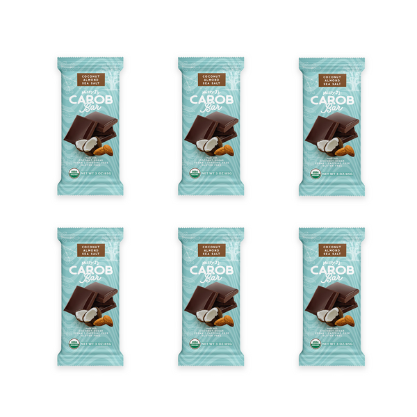 Missy J's Organic Carob Coconut, Almond, Sea Salt Candy Bar - 2, 6 or 12 pk