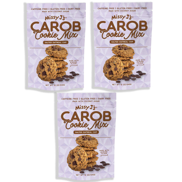 Missy J’s Organic Gluten Free Salted Oatmeal Carob Chip Cookie Mix, 12 oz