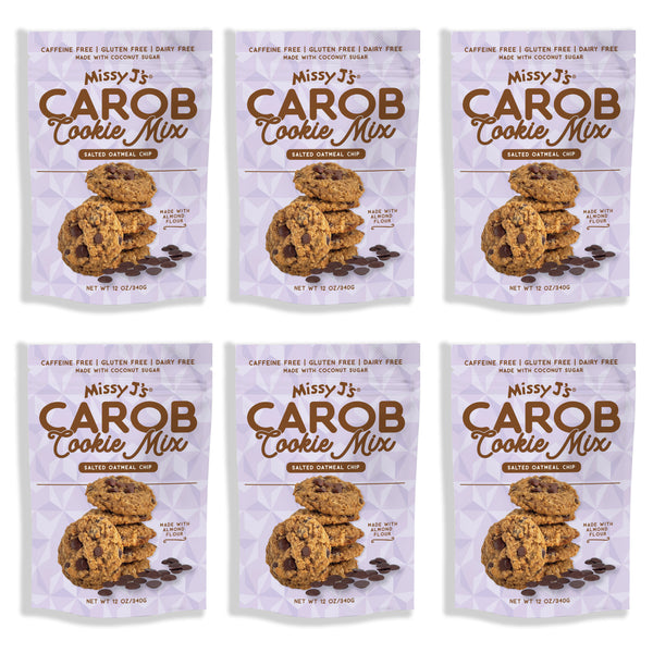 Missy J’s Organic Gluten Free Salted Oatmeal Carob Chip Cookie Mix, 12 oz