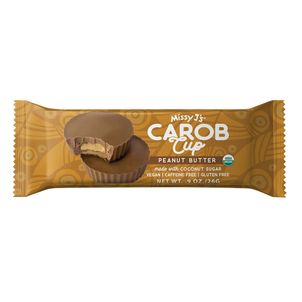 Missy J's Organic Carob Peanut Butter Cup - 3 or 12pk