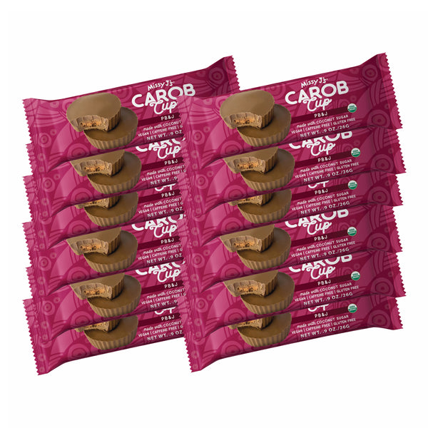 Missy J's Organic Carob PB&J Cups-3 or 12pk