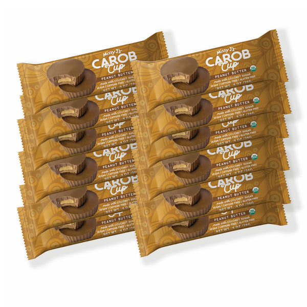 Missy J's Organic Carob Peanut Butter Cup - 3 or 12pk