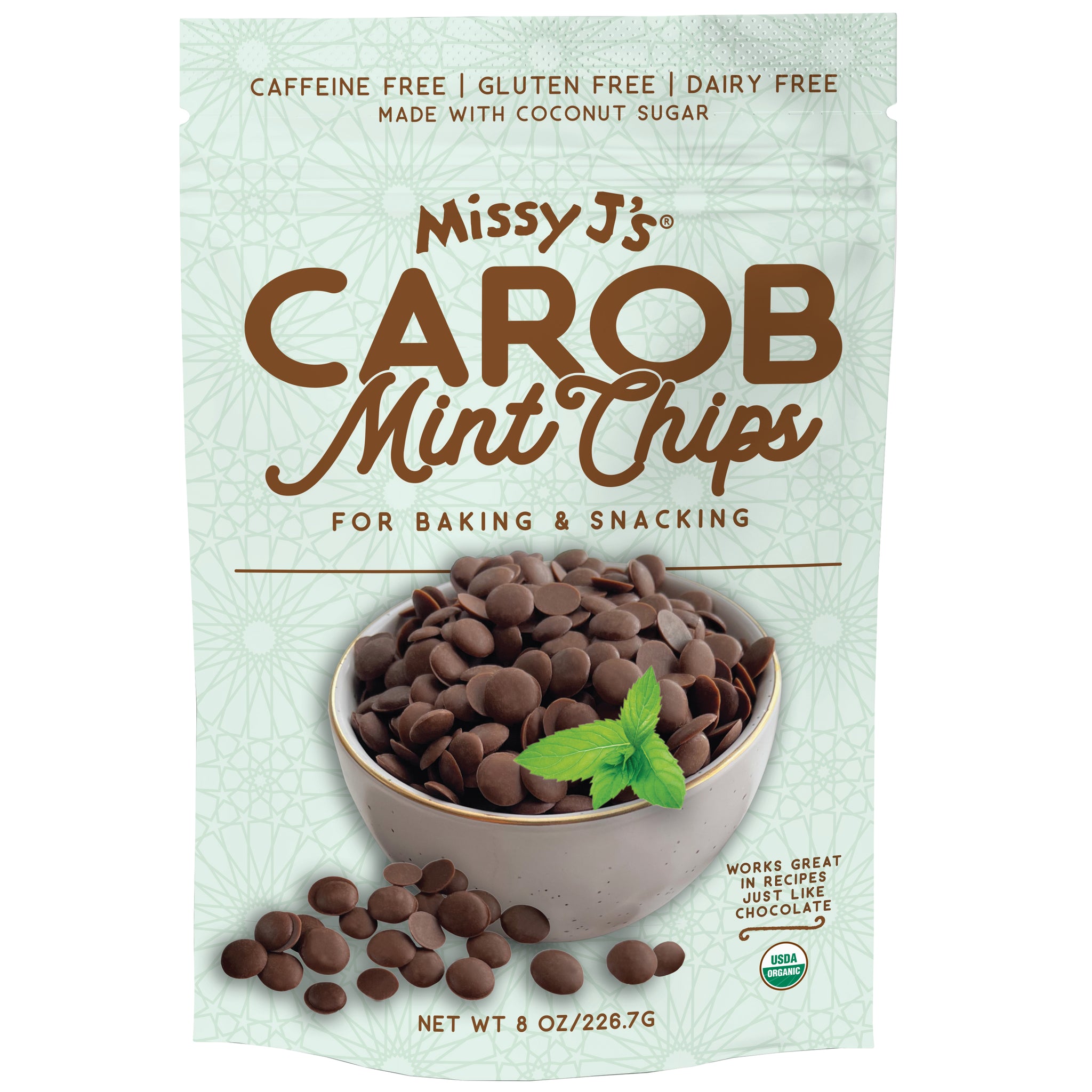 Missy J’s Organic Mint Carob Chips 8 oz.