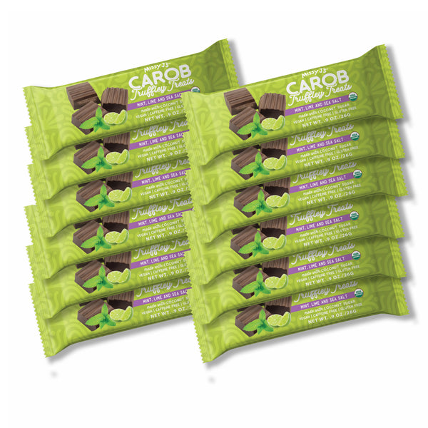 Missy J's Organic Carob Mint, Lime, Sea Salt Truffley Treats-3 or 12pk