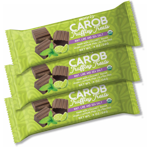 Missy J's Organic Carob Mint, Lime, Sea Salt Truffley Treats-3 or 12pk