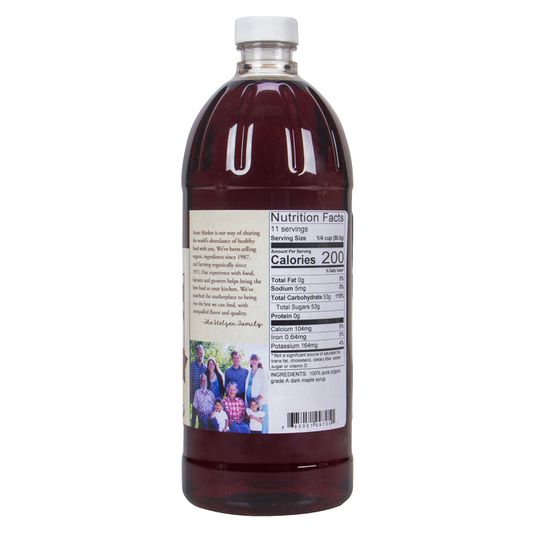 Maple Syrup, Grade A Dark Robust, Organic