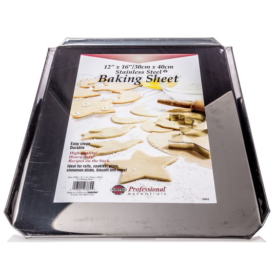 Norpro Cookie Sheet, Stainless Steel, 16 x 12 inch
