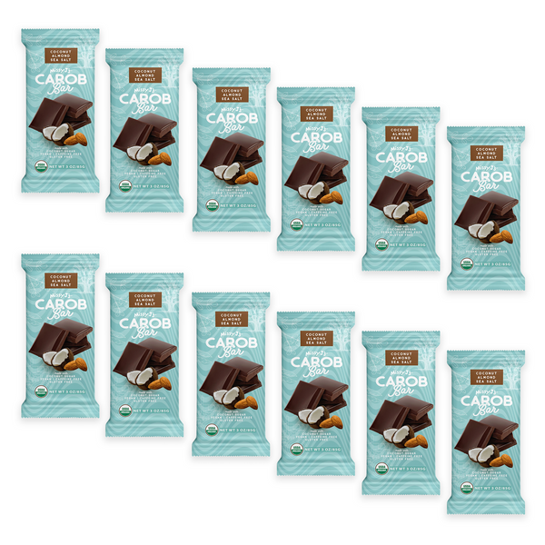 Missy J's Organic Carob Coconut, Almond, Sea Salt Candy Bar - 2, 6 or 12 pk