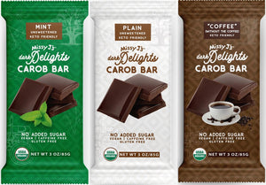 Missy J's Carob Dark Delights Unsweetened Sampler Candy Bar