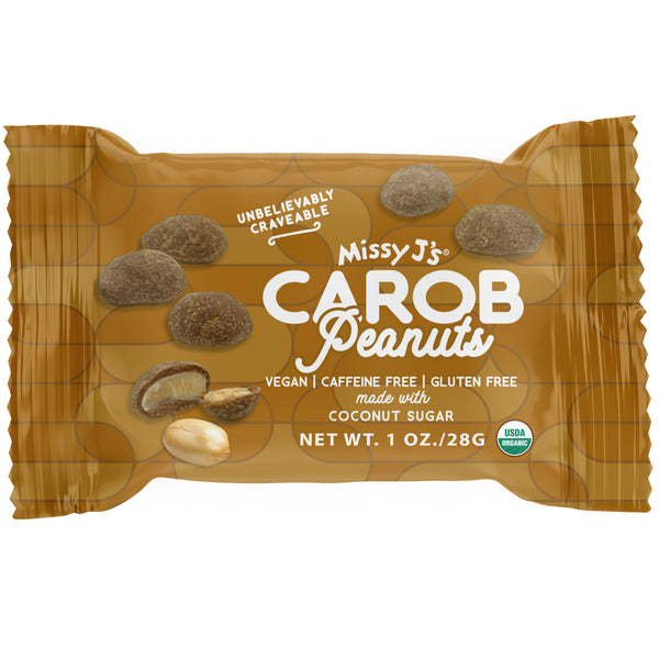 Missy J's Organic Carob Covered Peanuts 12pk Caddy (Wholesale)