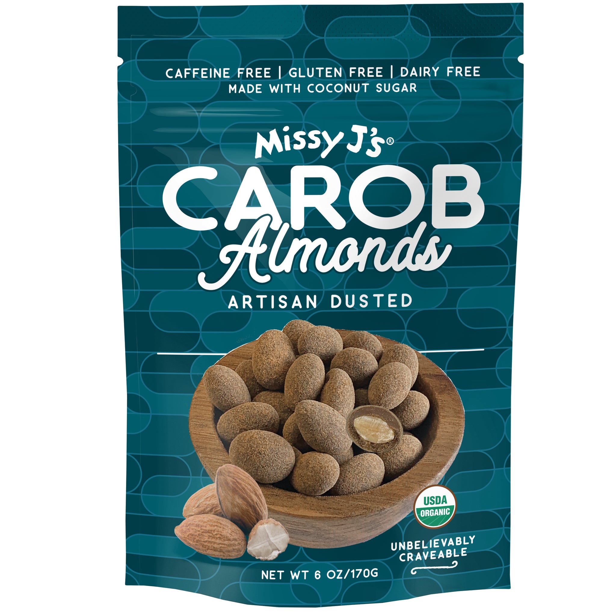 Missy J's Organic Carob Covered Almonds 6oz.